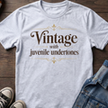 Vintage with juvenile undertones