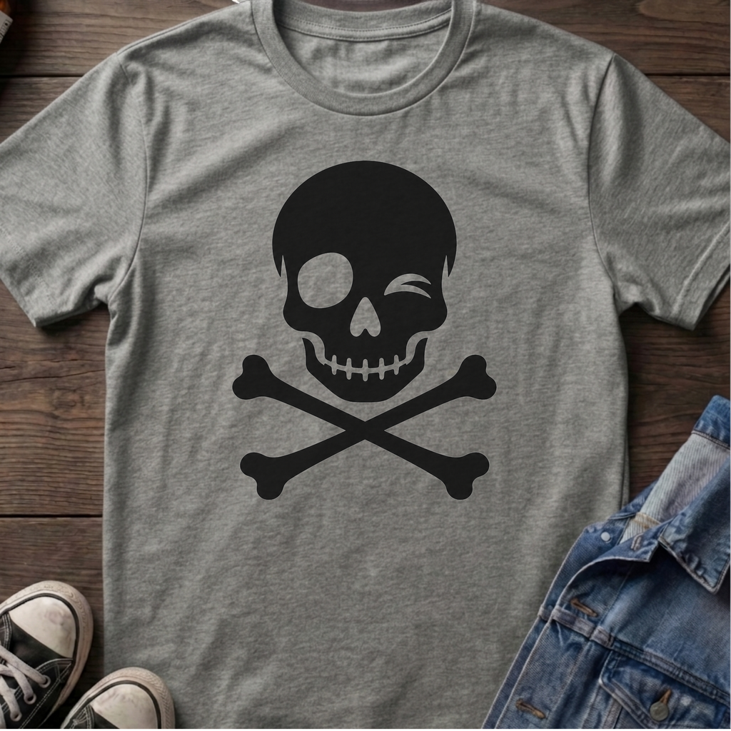 SKULL AND CROSSBONES WINK