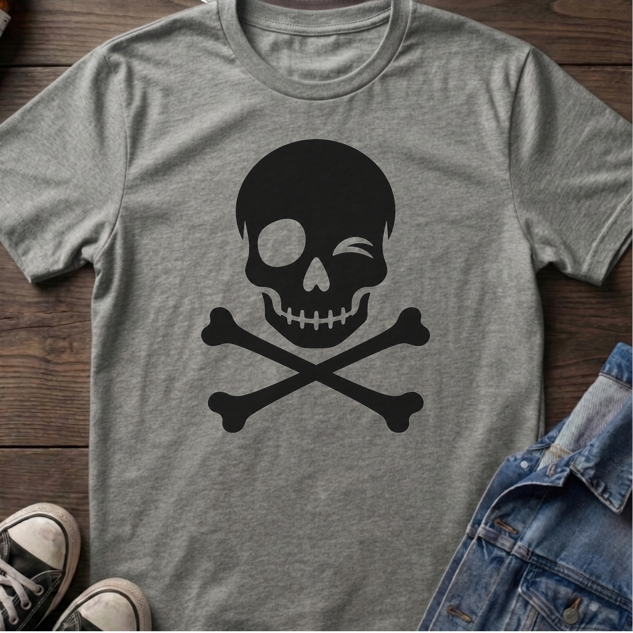 SKULL AND CROSSBONES WINK
