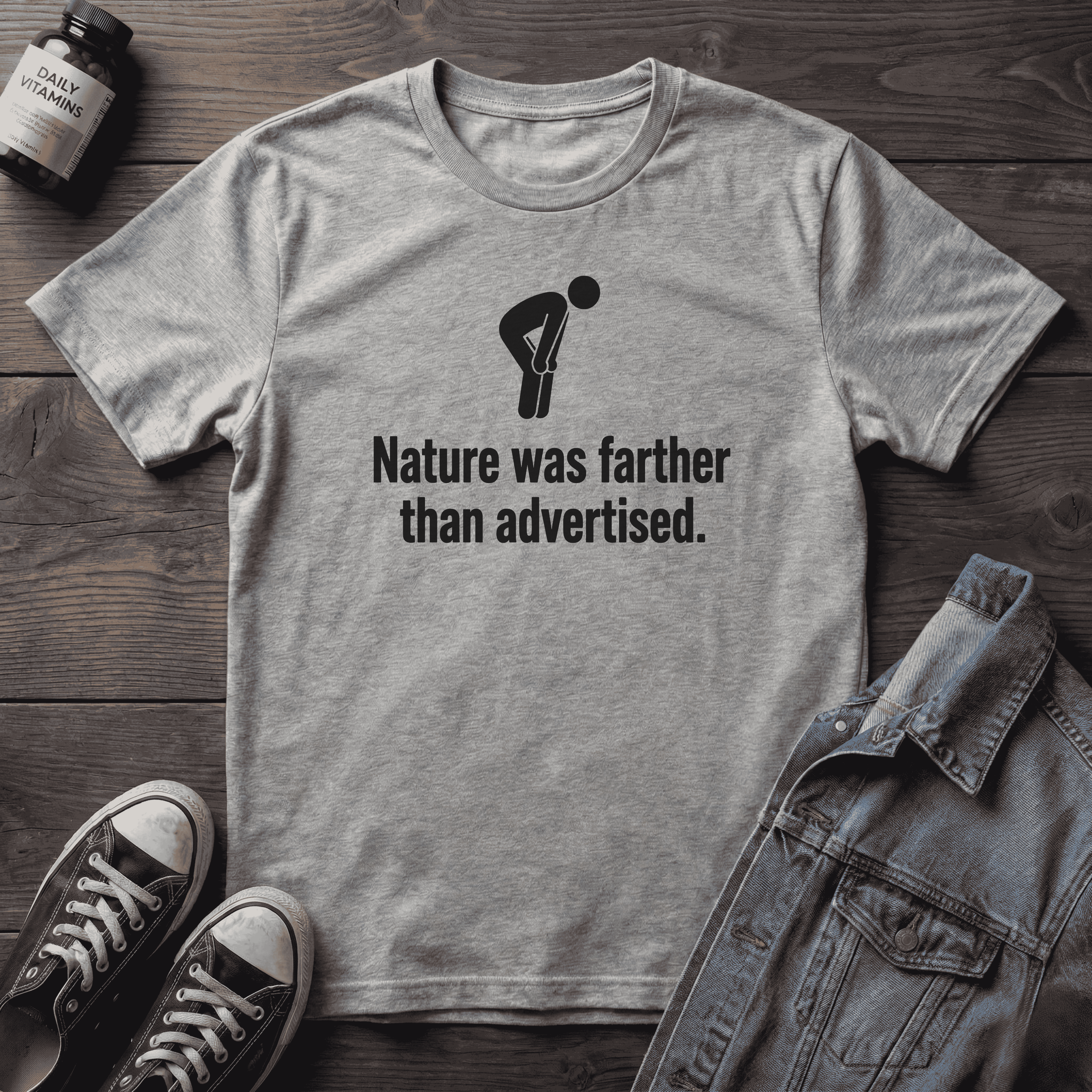 Nature was farther than advertised.