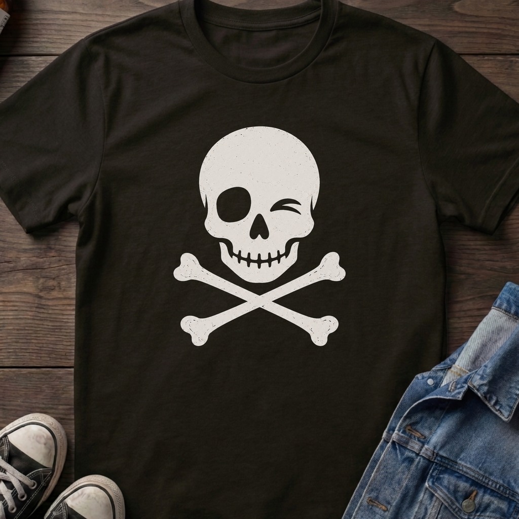SKULL AND CROSSBONES WINK