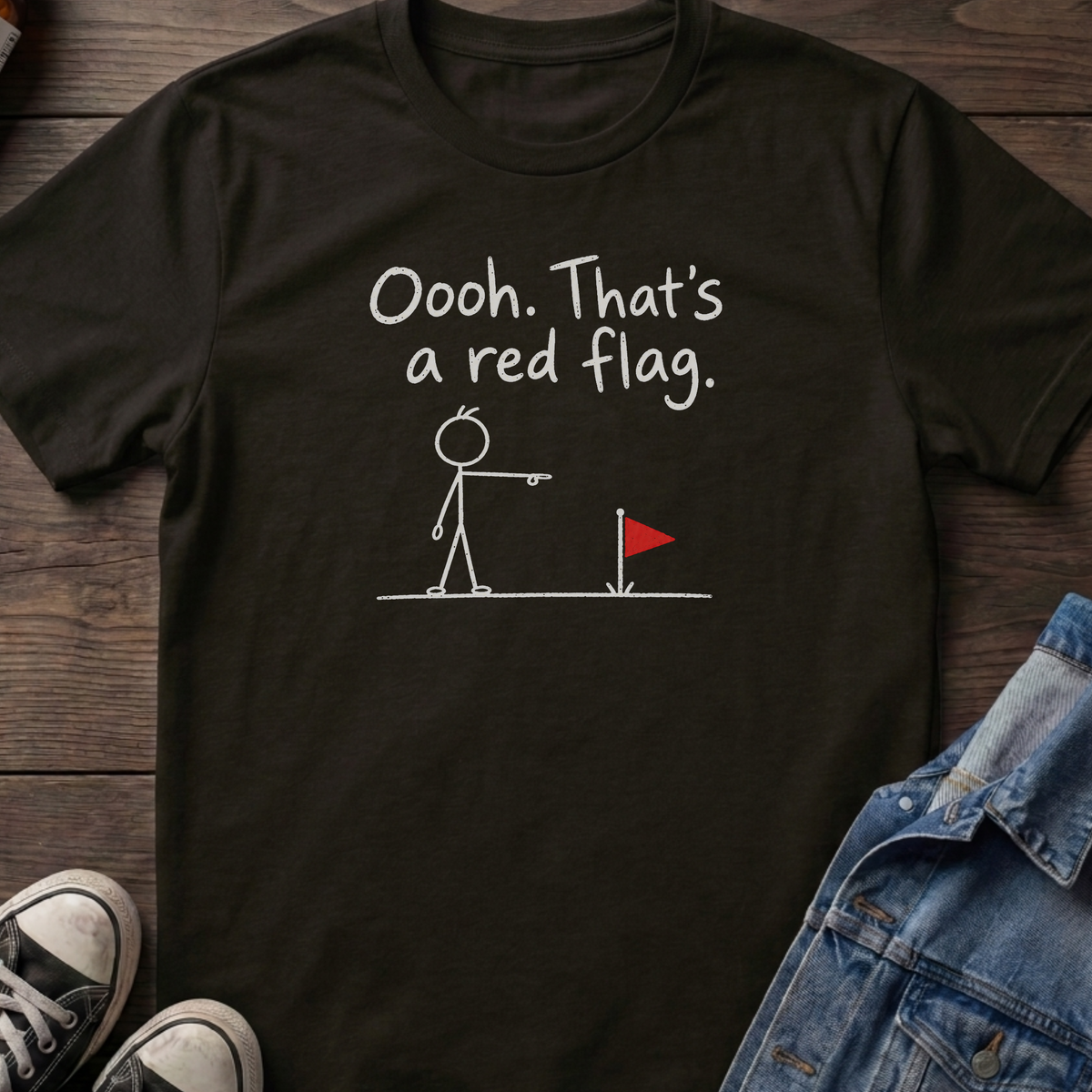 Red flag T-shirt