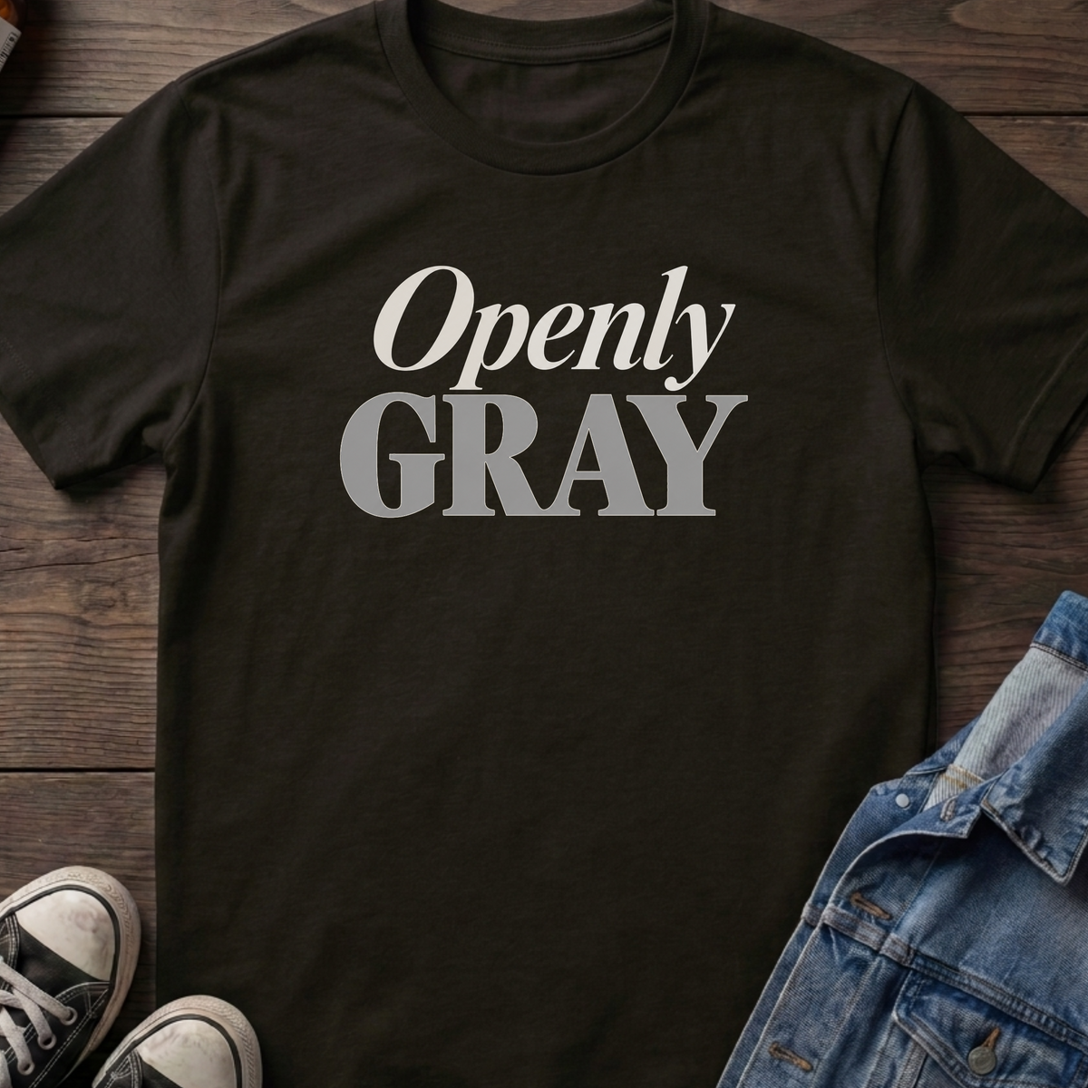 Openly gray T-shirt