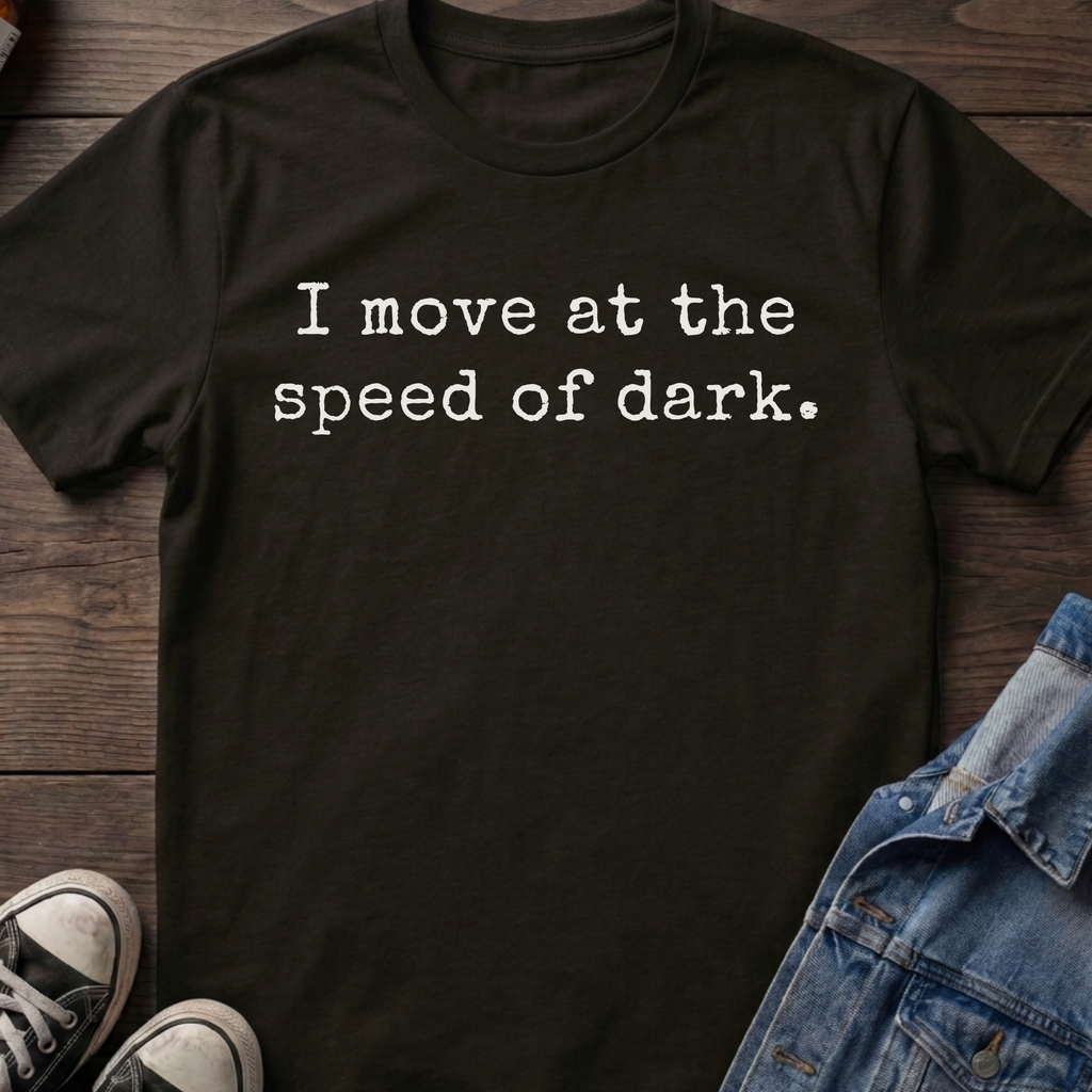 I move at the speed of dark.