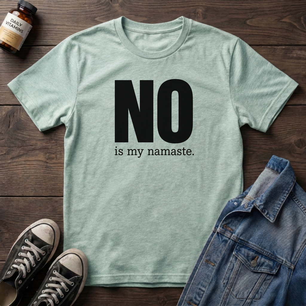 NO is my namaste (BOLD).