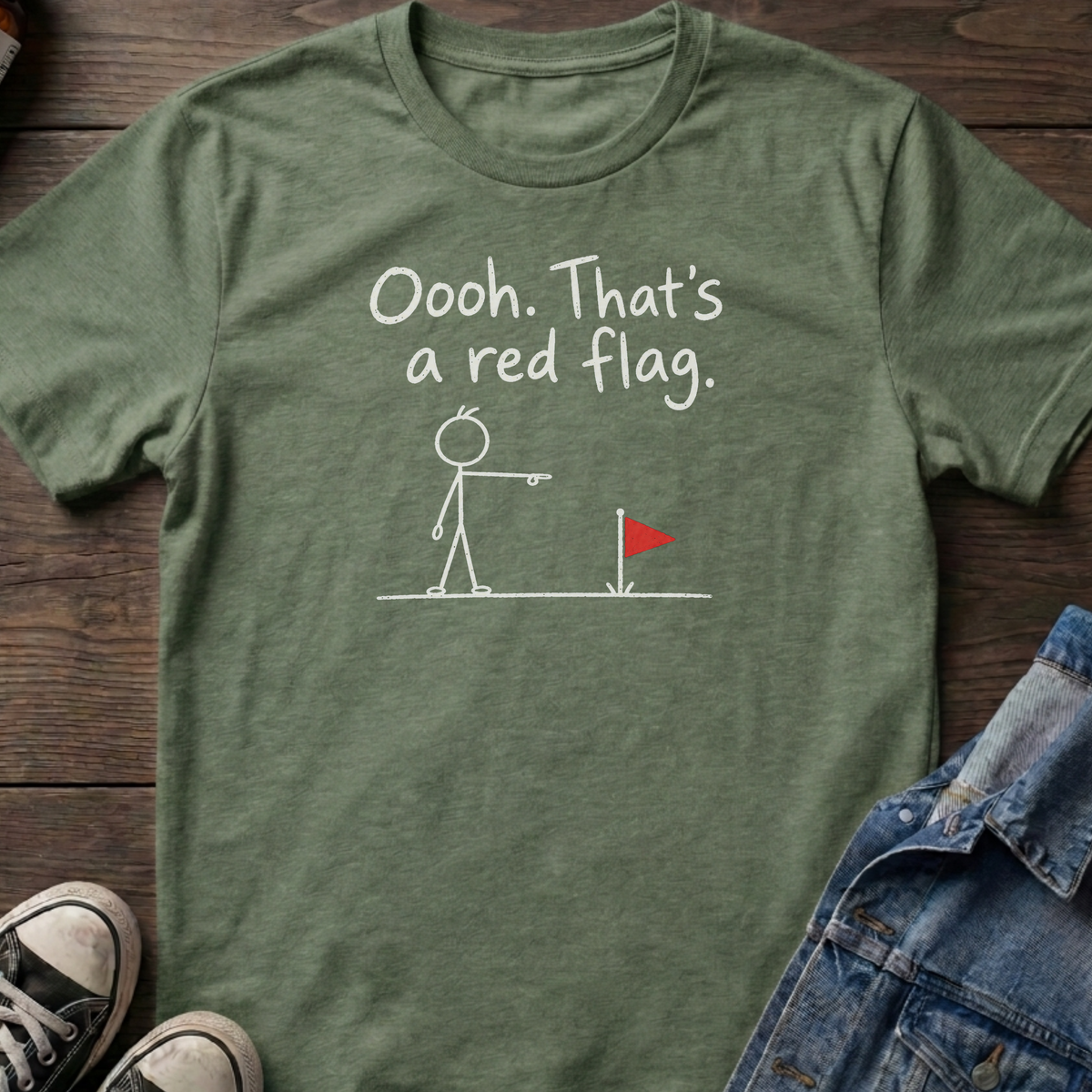 Red flag T-shirt