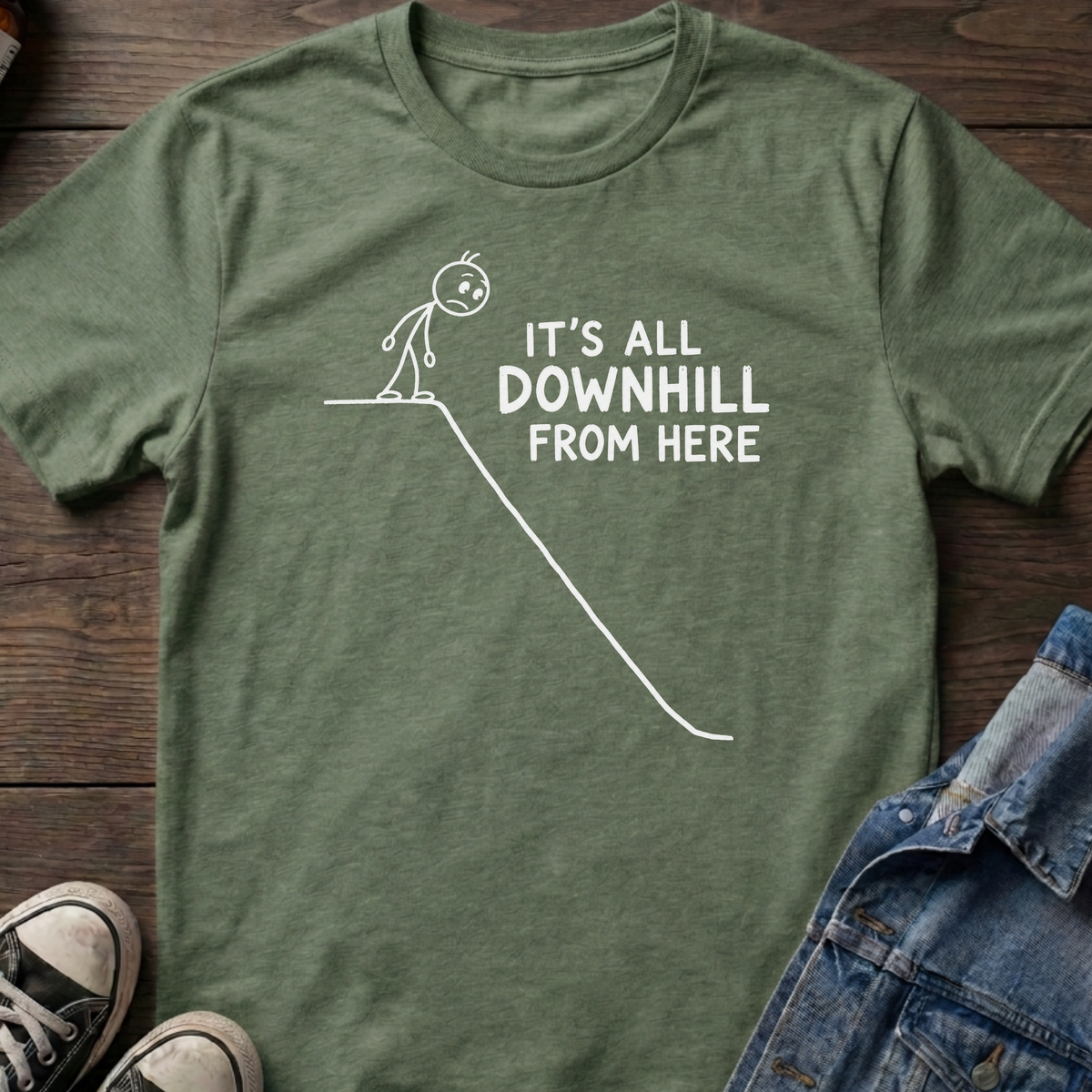 All downhill T-shirt