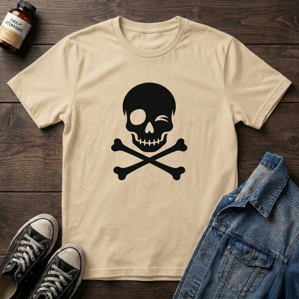 SKULL AND CROSSBONES WINK