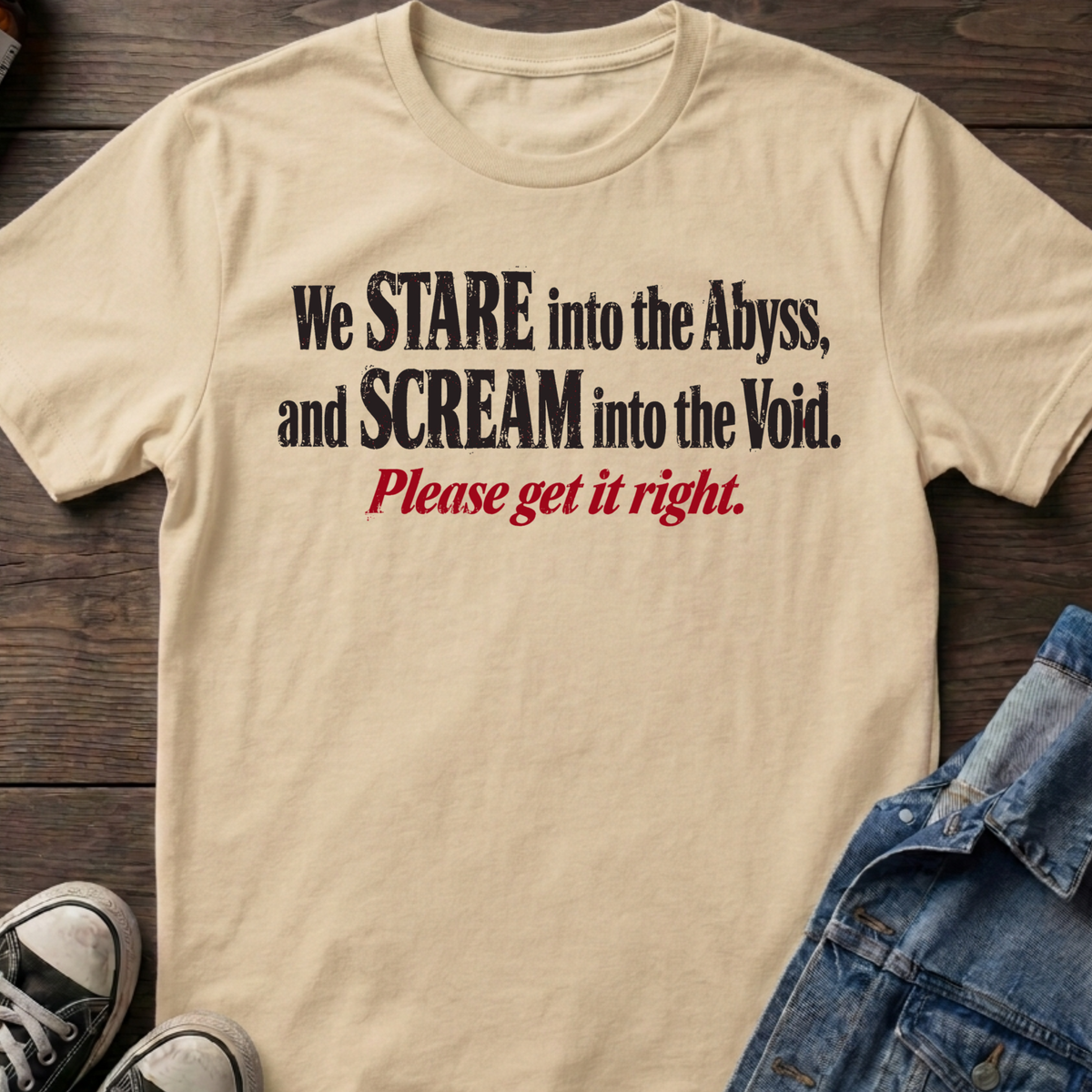 We Stare Into The Abyss, and Scream Into The Void