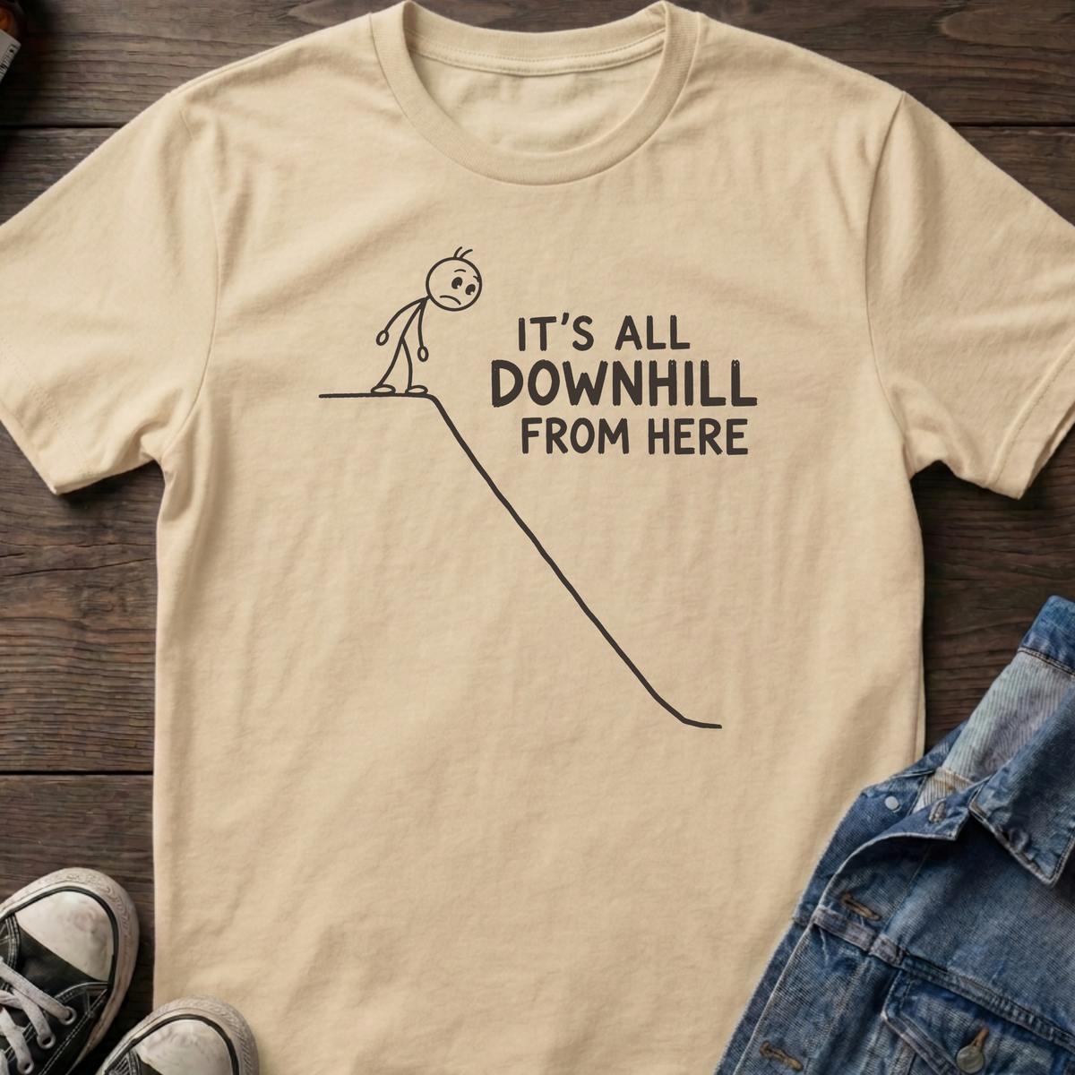 All downhill T-shirt