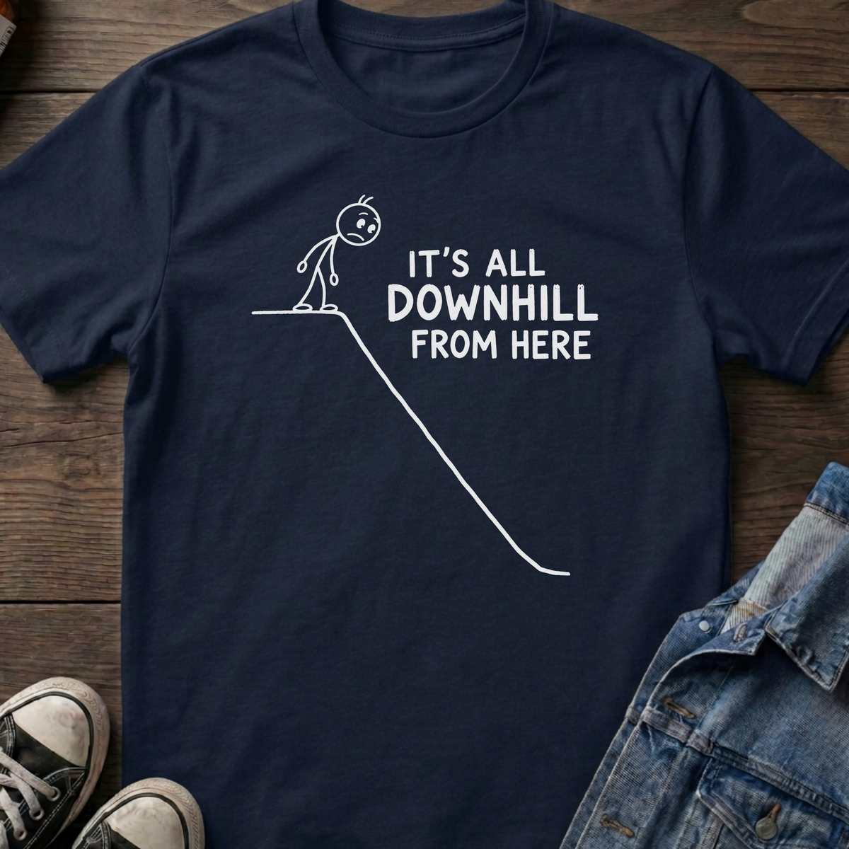 All downhill T-shirt