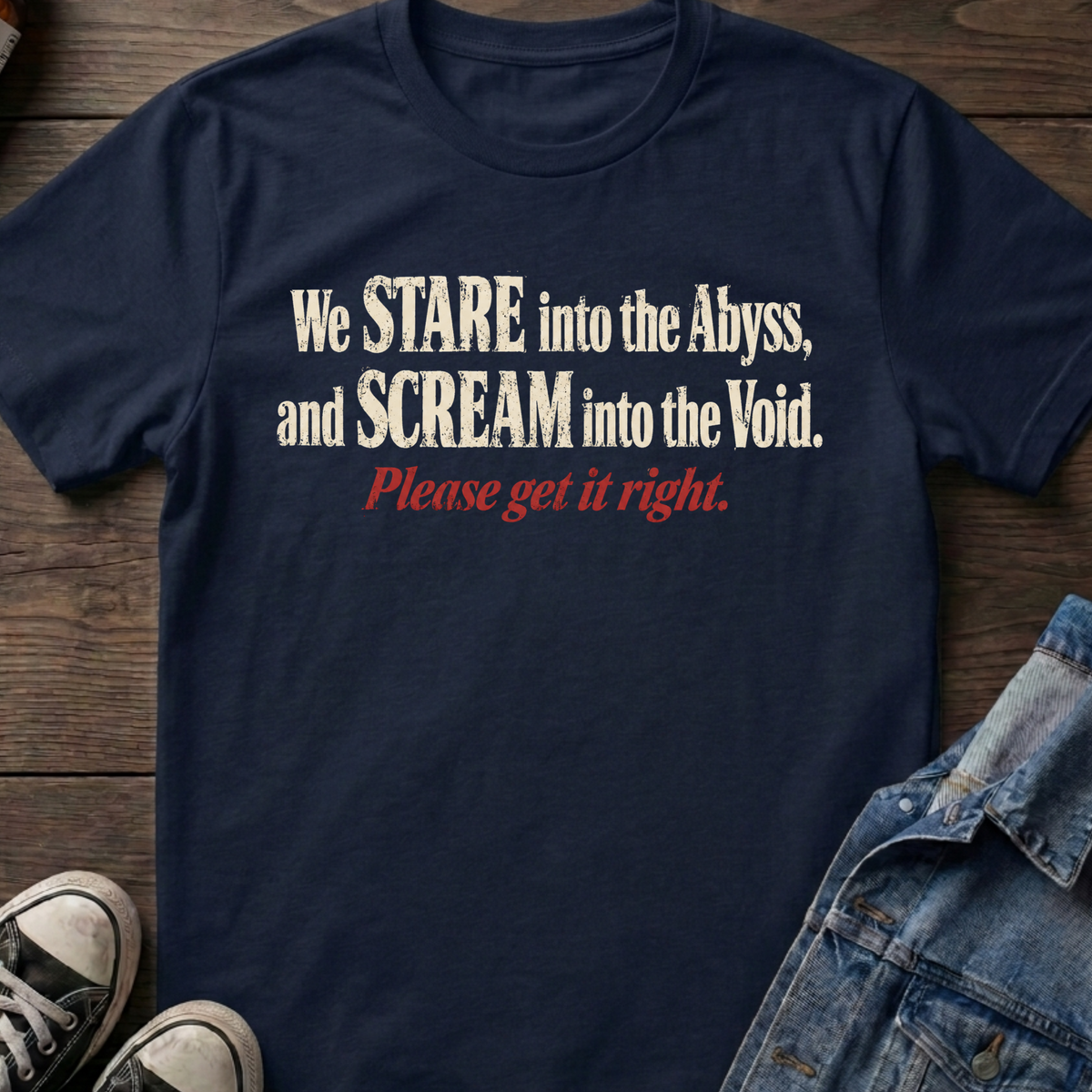 We Stare Into The Abyss, and Scream Into The Void