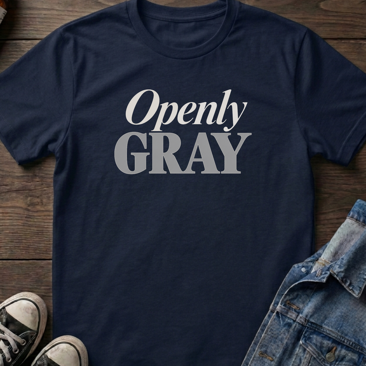 Openly gray T-shirt