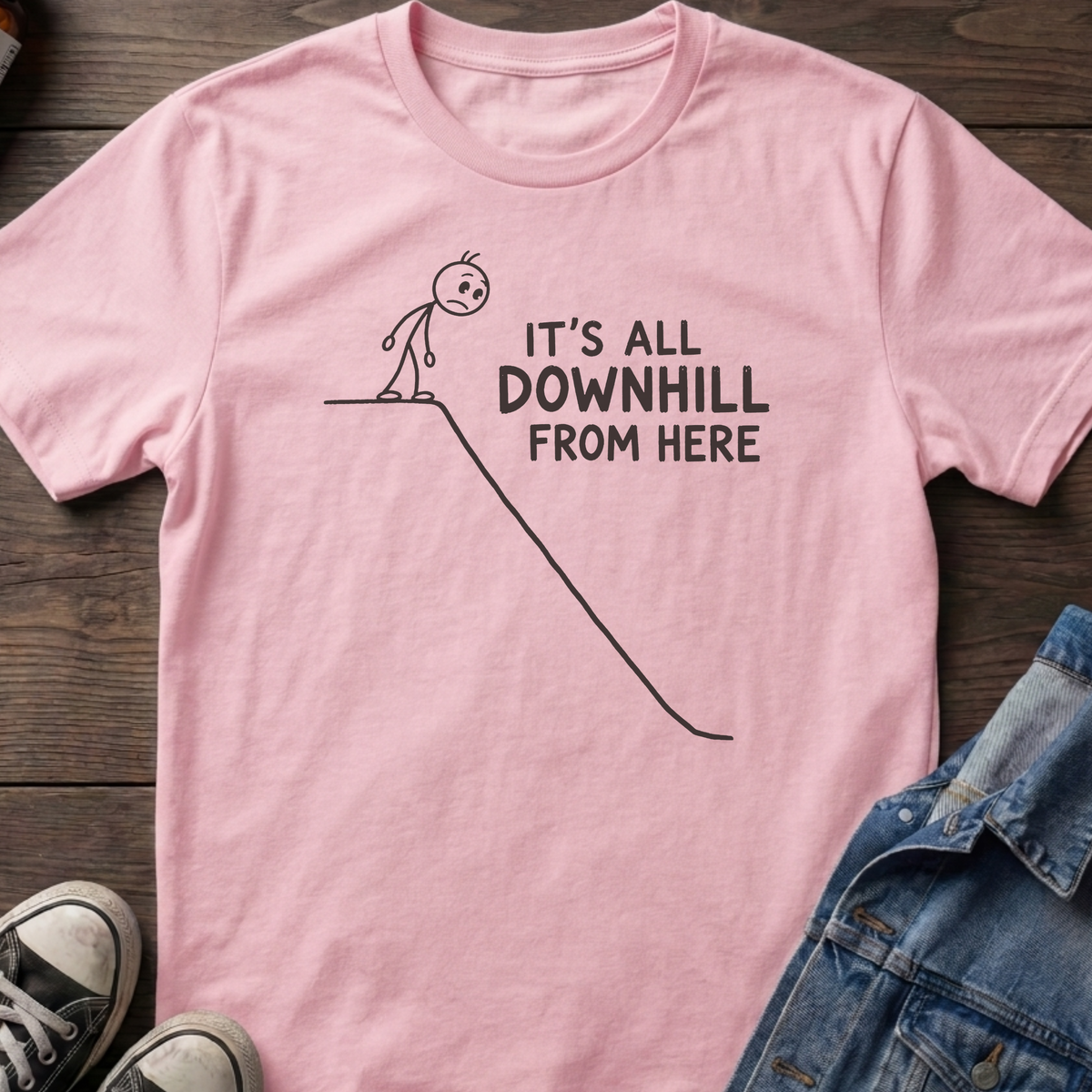 All downhill T-shirt
