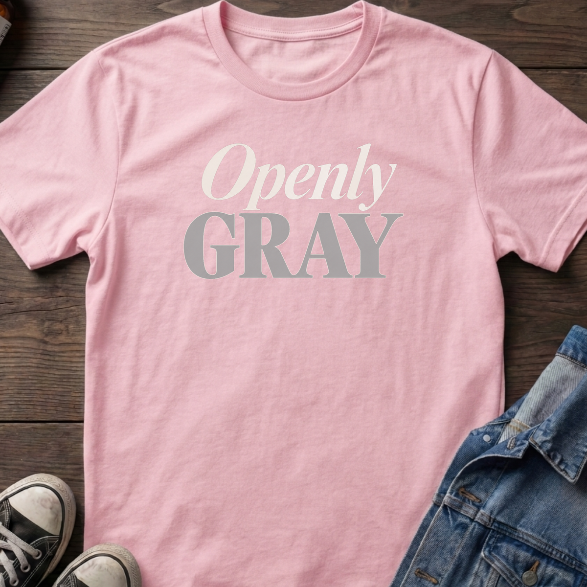 Openly gray T-shirt