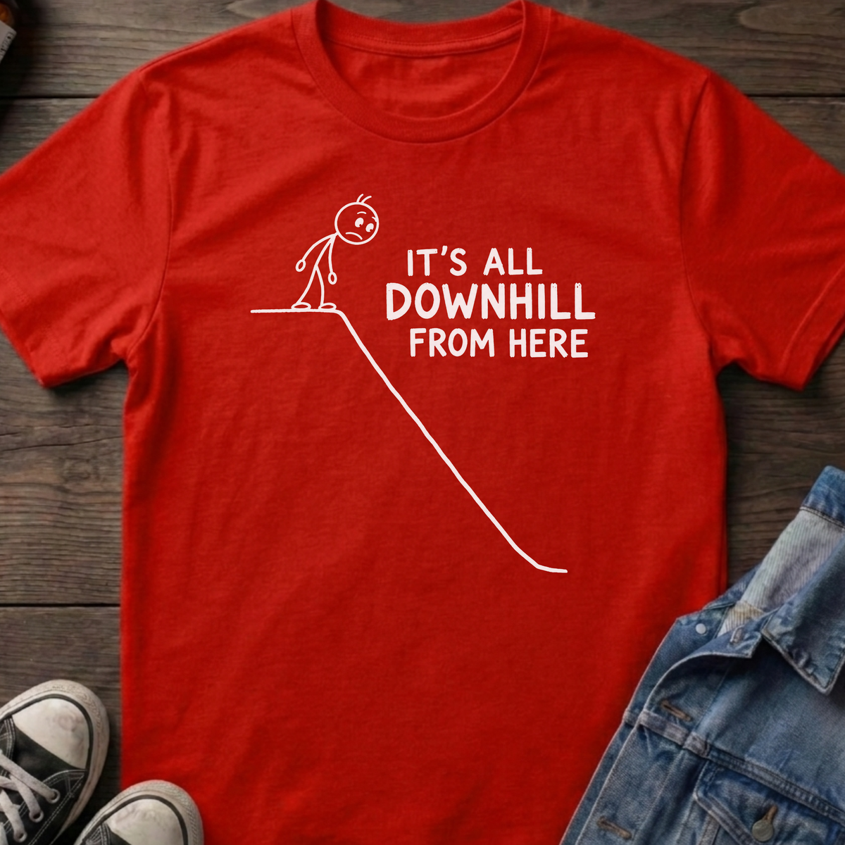 All downhill T-shirt