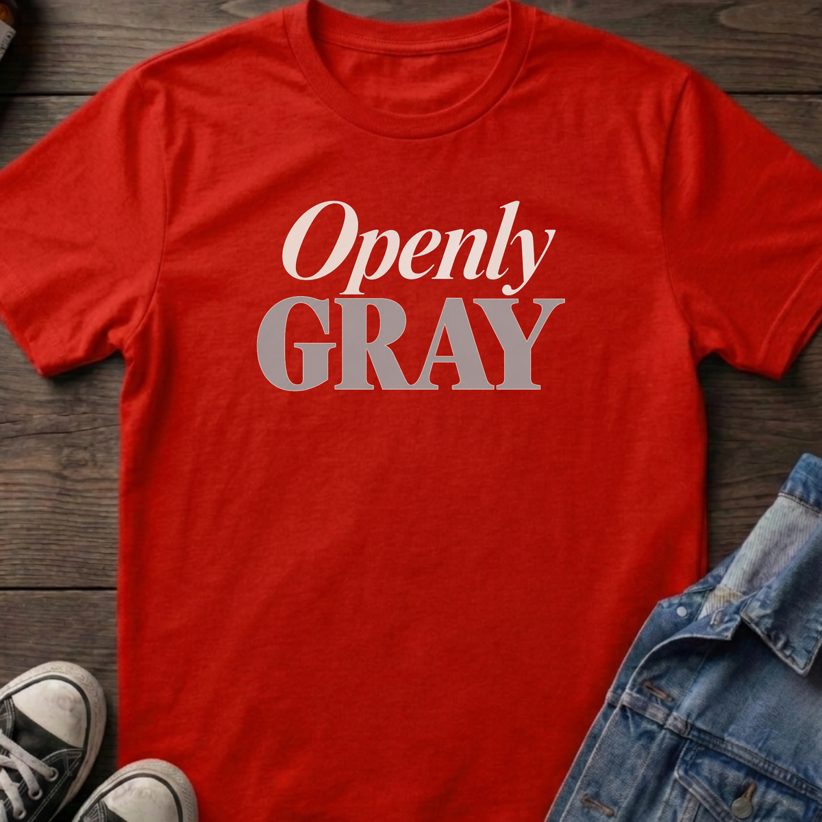Openly gray T-shirt