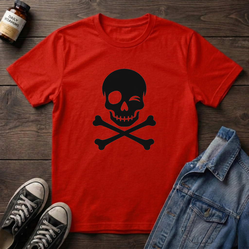 SKULL AND CROSSBONES WINK
