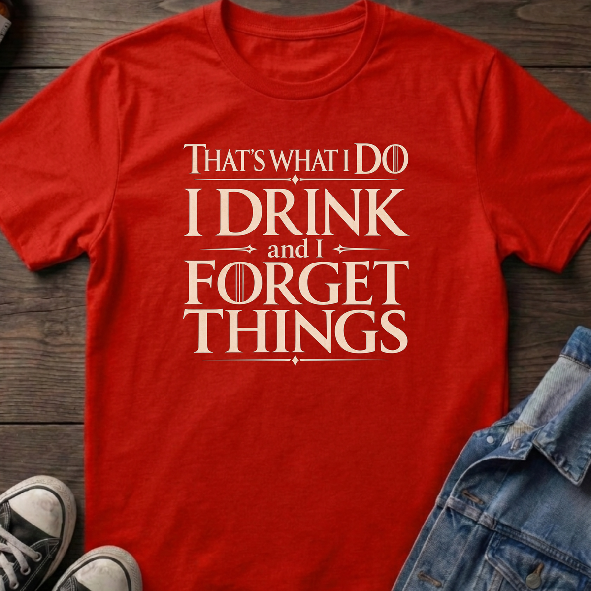 Drink and forget things T-shirt