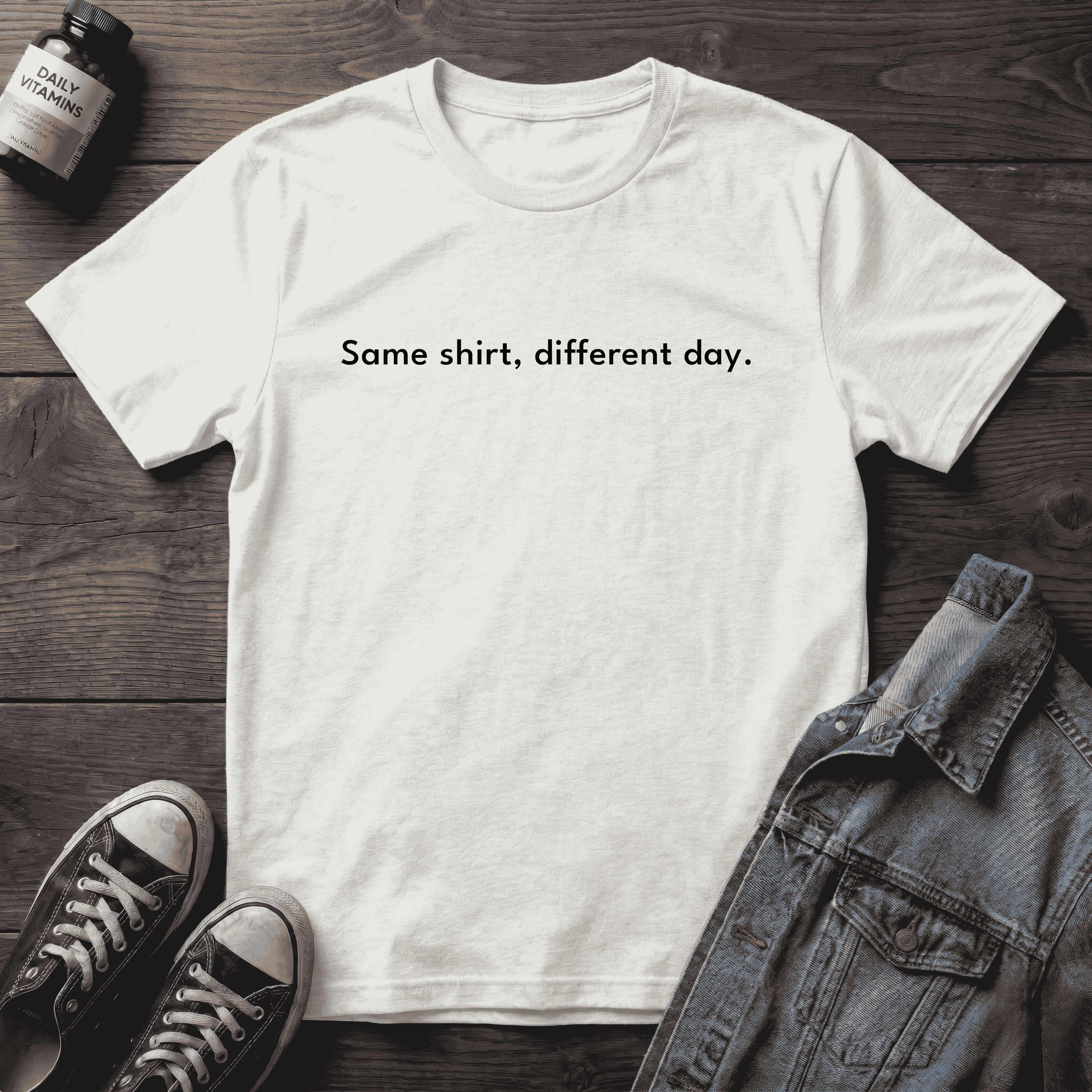 Same shirt, different day.